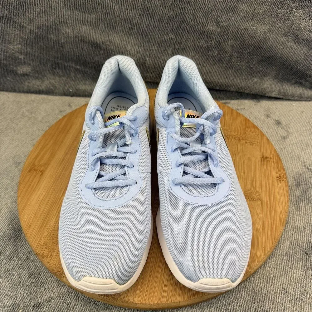 Nike Tanjun Shoes Womens Size 9.5 Blue Mesh Running Training Sneakers 812655-406